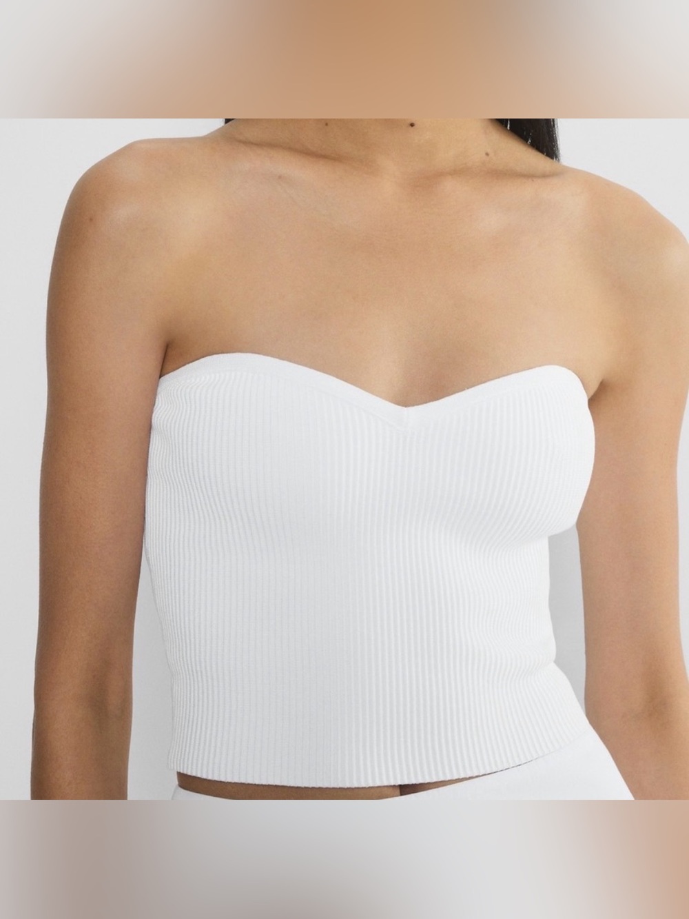 Aritzia Babaton Sculpt Knit Sweetheart Tube Top - Small